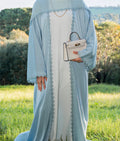 Floral Abaya - Mist