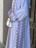 Lace Abaya - Lilac